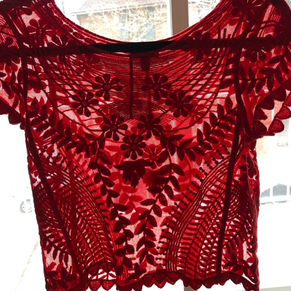 Expresss XS Red Lace Women’s Shirt